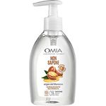 Omia Nicht Seife Eco Bio Arganöl, Flüssigseife für Hände und Gesicht, ideal für trockene und reizende Haut, feuchtigkeitsspendende Wirkung, dermatologisch getestet, nickelfrei, 300 ml