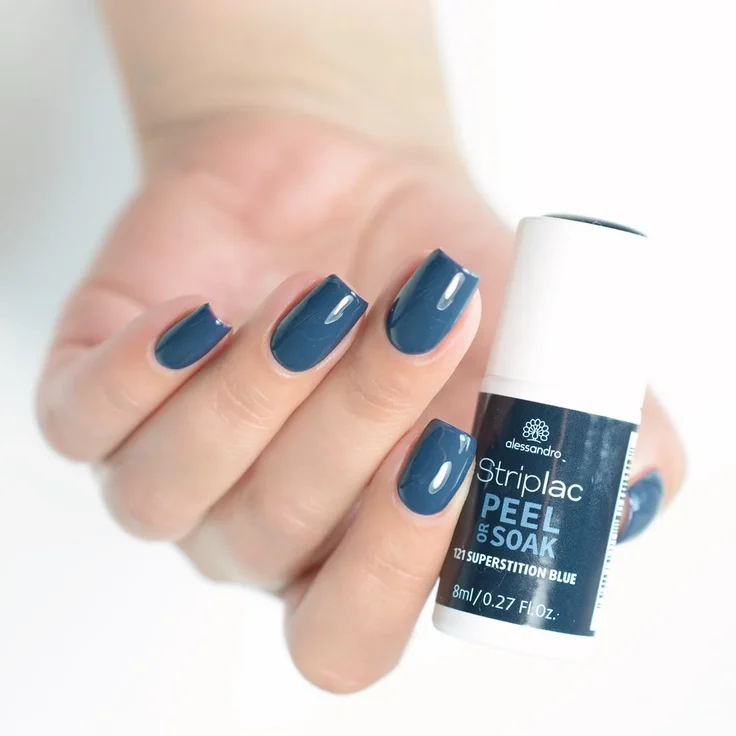 Alessandro Striplac Peel or Soak 121 Superstition Blue 8 ml, Farbton: Blau – Bild 2