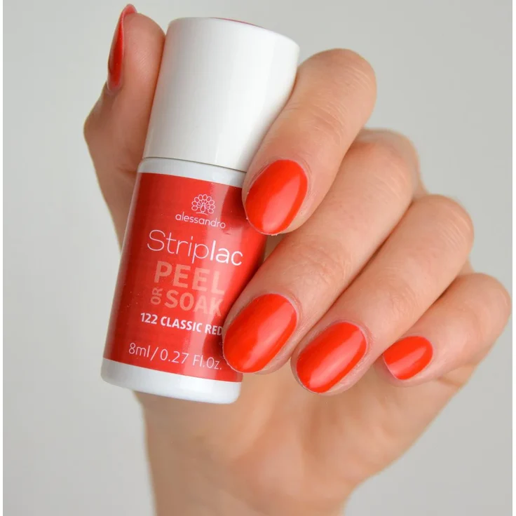 Alessandro Striplac Peel or Soak 122 Classic Red 8 ml, Farbton: Rot – Bild 2