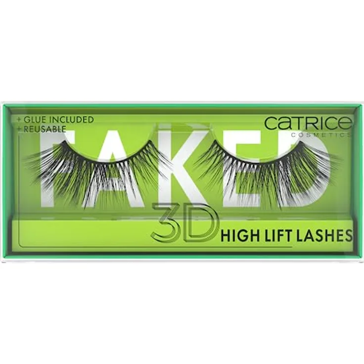 Catrice Faked 3D High Lift Lashes, künstliche Wimpern, Schwarz, langanhaltend, Falsche Wimpern-Effekt, vegan, ohne Mikroplastikpartikel, Nanopartikel frei, ohne Parfüm, 1er Pack (1pair)