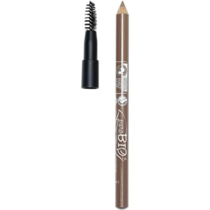 puroBIO Cosmetics Eye & Eyebrow Universalstift, Farbe 07 Brown Taupe, 1.3 g, veganer Eyeliner für natürliche Augenbrauenform und -volumen