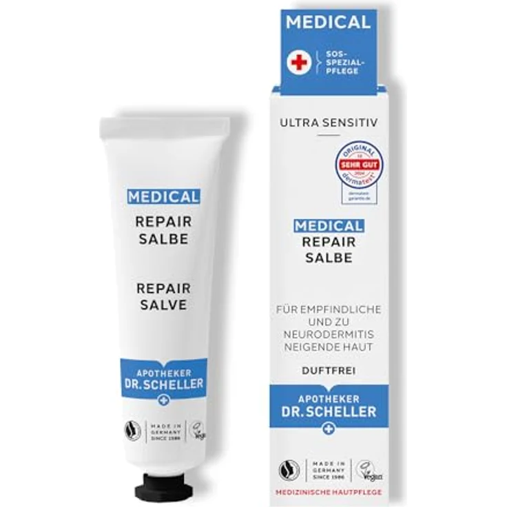 Dr. Scheller MEDICAL REPAIR SALBE, 30 ml - Intensiv rückfettend, regt Hautregeneration an, vegan und silikonfrei – Bild 1