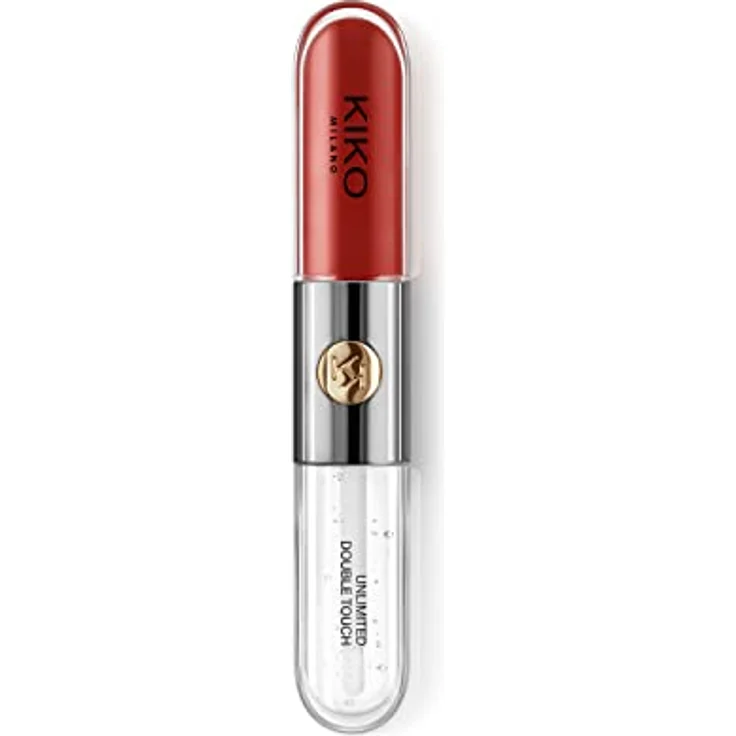 KIKO Milano Unlimited Double Touch, langanhaltender flüssiger Lippenstift mit glänzender Textur, Farbton 107 Cherry Red, 6 ml – Bild 3
