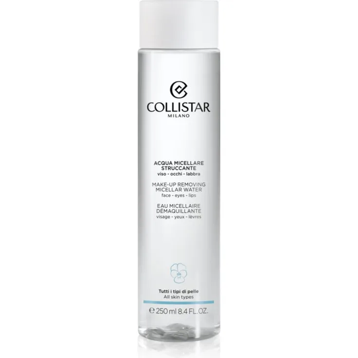 Collistar Cleansers Micellar Water, Mizellenwasser für Gesichtsreinigung, 250 ml, entfernt Unreinheiten und abgestorbene Hautzellen