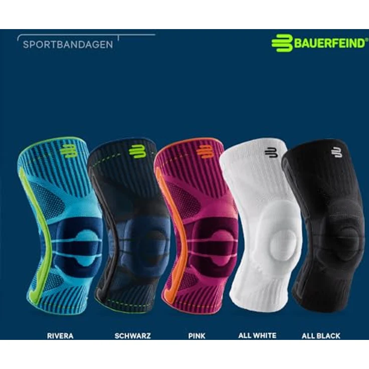 Bauerfeind Kniebandage Sports Knee Support, Hellblau, M - Preisvergleich – Bild 3