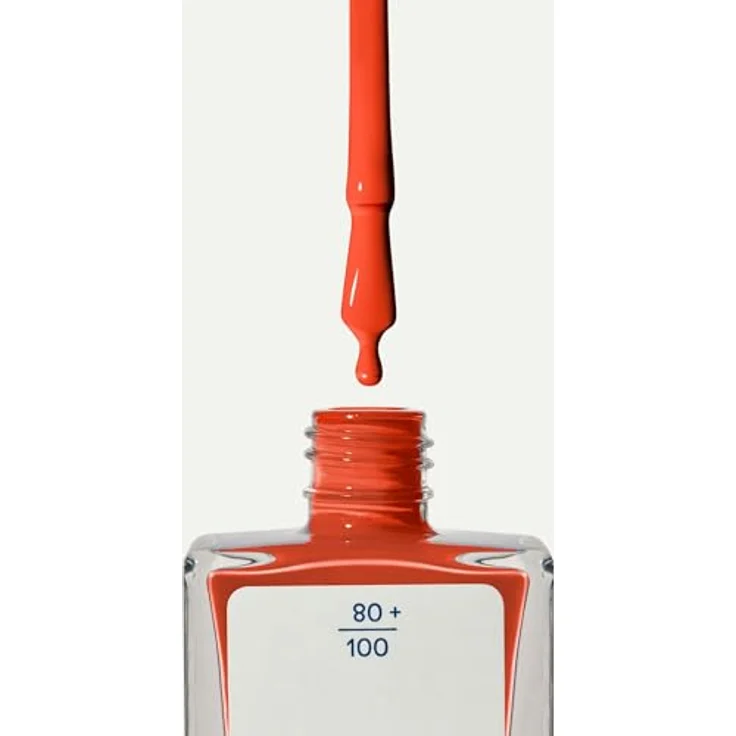 KORRES No No Nail Polish 43 Summer Peach, veganer 10-Free Nagellack mit Gel-Effekt, hoher Deckkraft & splitterfester Haltbarkeit, 11 ml – Bild 2