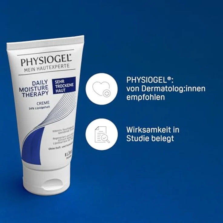 Physiogel Daily Moisture Therapy Sehr Trockene Haut Creme 150 ml - intensive Feuchtigkeitscreme für sehr trockene Haut - nährende Hautcreme für Körper und Gesicht – Bild 5