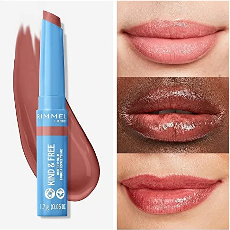 Rimmel Kind & Free Tinted Lippenbalsam, 002 Natural Aprikote, 1.7g – Bild 4