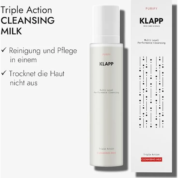 KLAPP Cosmetics - Triple Action Cleansing Milk (200ml) – Bild 3