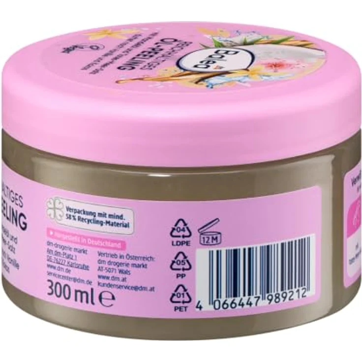 Balea Natural Beauty reichhaltiges Öl-Körperpeeling 300ml – Bild 4