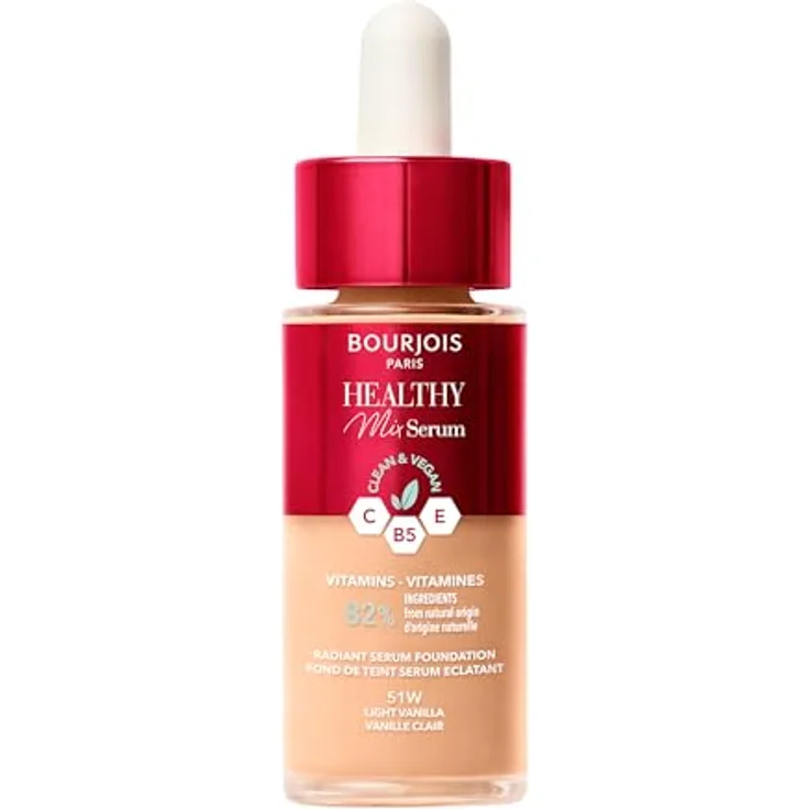 Bourjois Healthy Mix Clean Foundation Serum - 51 - Vanille hell, 30 ml