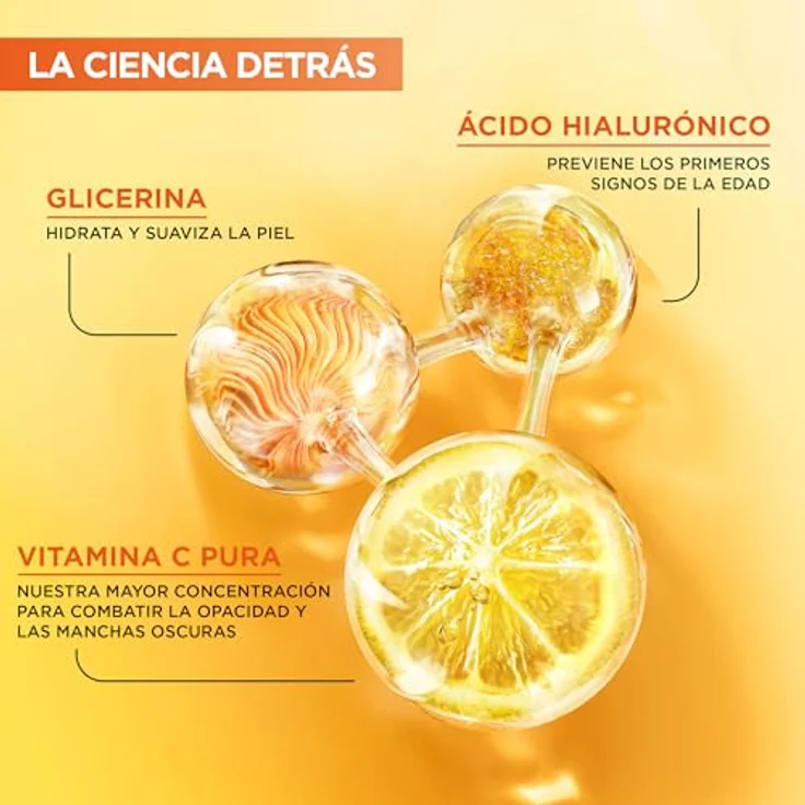 GARNIER Skinactive Vitamina C Sérum De Noche, 30ml, fleckenbeständig, vegan, für alle Hauttypen – Bild 4