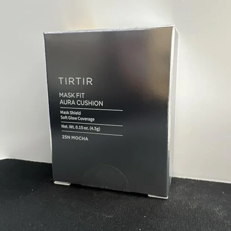TIRTIR Mask Fit Aura Cushion Mini, feuchtigkeitsspendendes Make-up im Schwamm, Farbton 25N Mocha, 4.5 g – Bild 7