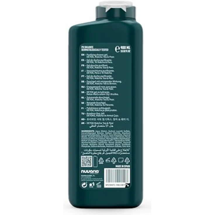 Dicora Urban Fit Detox Matcha & Birne Duschgel, feuchtigkeitsspendend mit Mineralien und Vitaminen, 400 ml – Bild 3