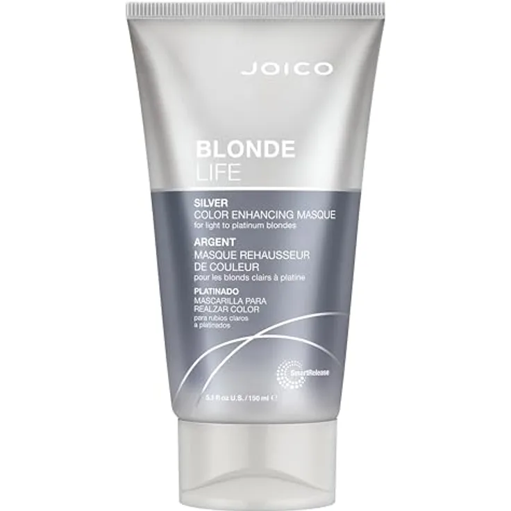 Joico BLONDE LIFE Color Enhancing Masque Silver, pflegende Haarmaske mit Hitzeschutz und Anti-Haarbruch-Formel, 150 ml