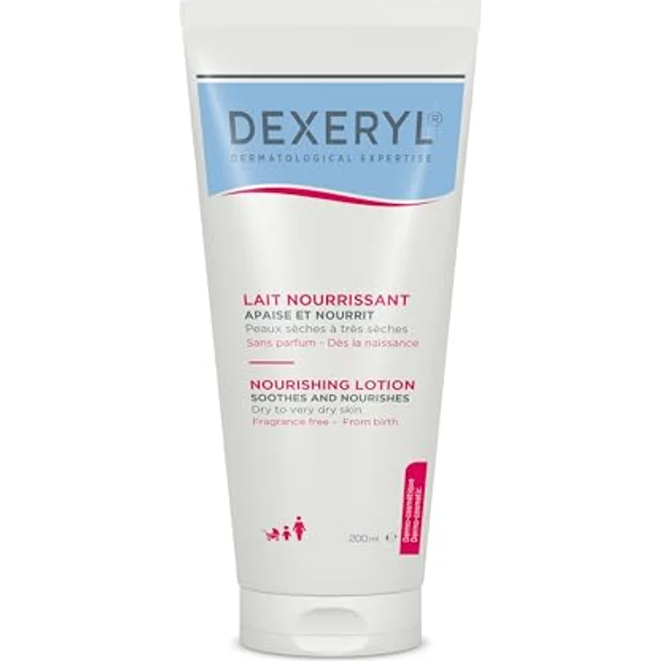 DEXERYL Dexeryl Pflegelotion für trockene und sehr trockene Haut, 24h Feuchtigkeit, beruhigt Juckreiz, 200 ml – Bild 1