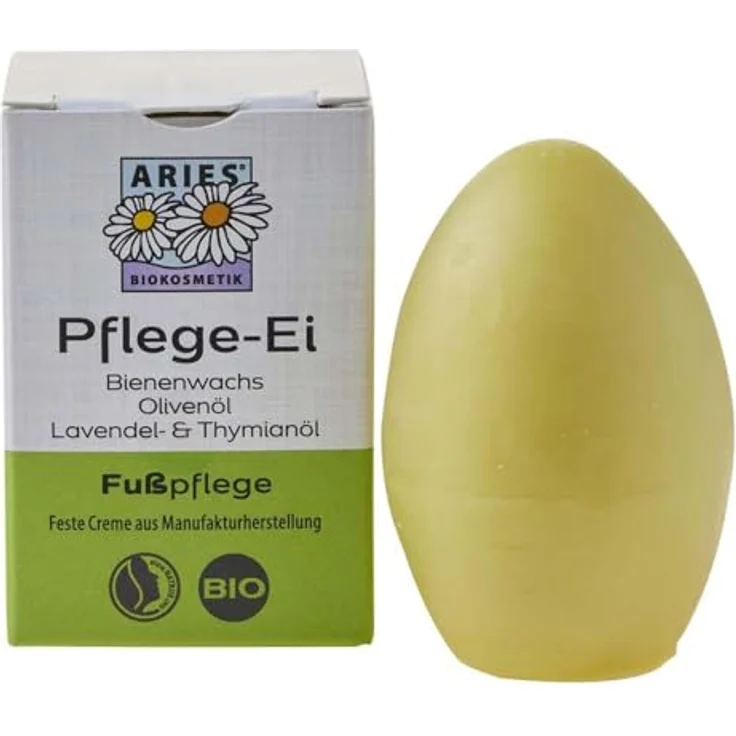 ARIES Original BIO Fußpflege-Ei von Stapeler, Fußpflege Ei mit Pflege Balsam für geschmeidige Haut, 50g – Bild 4