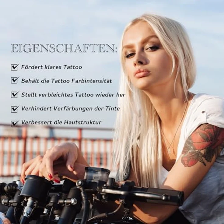 P-Beauty Tattoopflege Balsam 30g mit Aloe Vera - Feuchtigkeitsspendende Tattoo Aftercare Creme für frische Tattoos, beruhigende Formel mit natürlichen Ölen – Bild 5