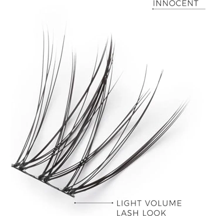 Nanolash DIY Eyelash Extensions, Knotenfreie Bündel mit selbstklebenden Wimpern, 36 St. - Dramatischer Blick, voluminöse Wimpern, Schwarz – Bild 3