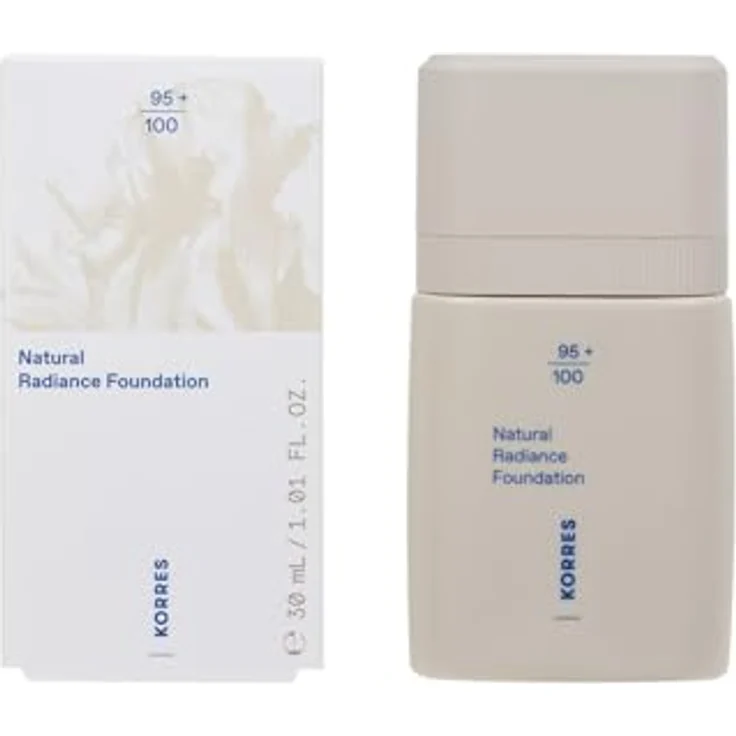KORRES Natural Radiance Foundation Tan 03, mittlere Deckkraft, mit Pfingstrosen-Blütenextrakt, cremige Textur, vegan, 30 ml – Bild 3
