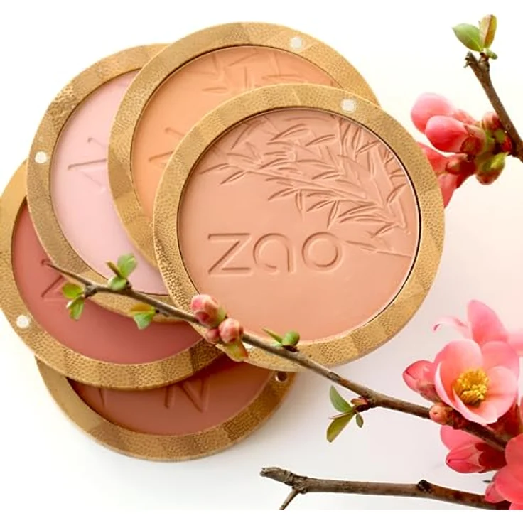 ZAO Bamboo Compact Blush 9 g, Rouge in Brown Pink für einen natürlichen Look – Bild 2