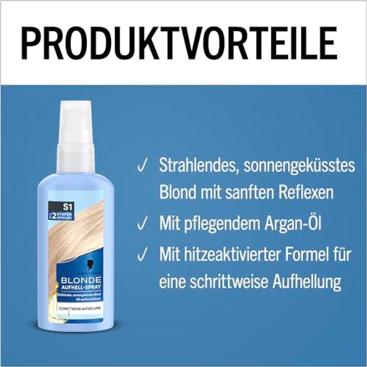 Blonde Aufheller S1 Aufhell-Spray Stufe 3 Aufhellung & Blondierung 125 ml – Bild 4