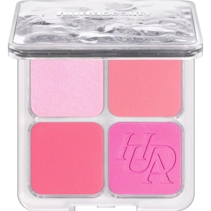 HUDA BEAUTY Filter Blurring Blushlighter Palette, Puder 7,5 g, ultrapigmentierte Baby Pink Töne mit Highlighter
