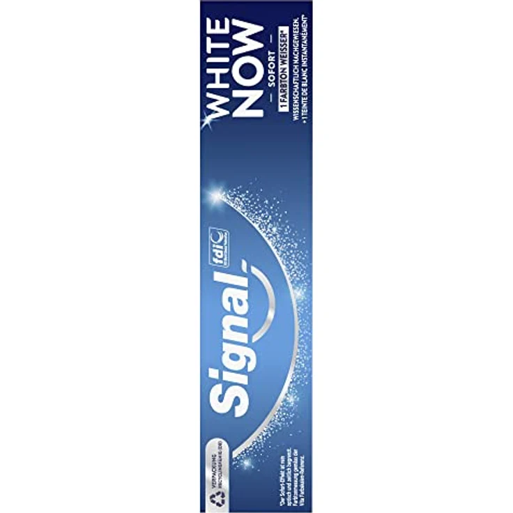 Signal White Now mit Blue Light Technology 4 x 75 ml, mit Whitening-Effekt für eine sanfte Zahnaufhellung – Bild 5