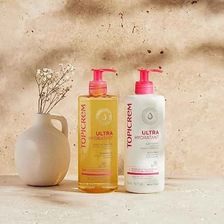 Topicrem UH BODY Shower Oil, feuchtigkeitsspendendes Reinigungsöl für trockene und empfindliche Haut, 500 ml – Bild 3