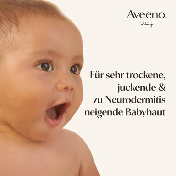 Aveeno Baby Dermexa Emollientien Creme, feuchtigkeitsspendende Körperpflege für empfindliche Haut, 150 ml – Bild 4