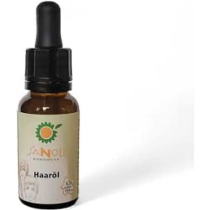 Sanoll Biokosmetik Haaröl mit biologischem Kaffeeöl und Sesamöl, 20 ml - Wertvolle Pflege für geschmeidiges Haar