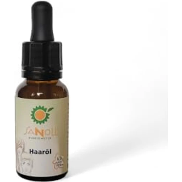 Sanoll Biokosmetik Haaröl mit biologischem Kaffeeöl und Sesamöl, 20 ml - Wertvolle Pflege für geschmeidiges Haar