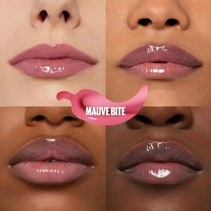 Maybelline New York Lifter Plump Glänzender Lipgloss in Mauve Bite, für sichtbar vergrößerte Lippen, Falten mildern, Mit Maxilip und Chili, 1 x 5,4 ml – Bild 2