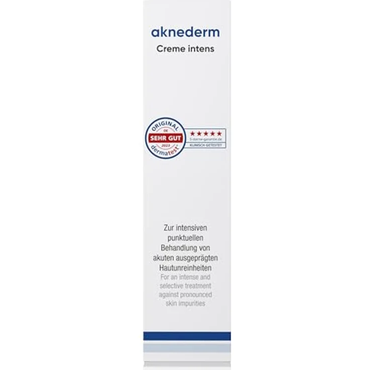AKNEDERM Creme intens 30g - Anti Pickel Creme mit Zink - mattierende Zink Creme gegen Pickel - ohne Parfüm - vegan – Bild 2