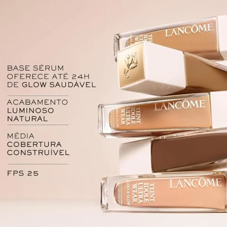 Lancome Make-up: flüssige Gesichtsbasis, Teint Idole Ultra Wear Base Care & Glow 530 W (30 ml) – Bild 3