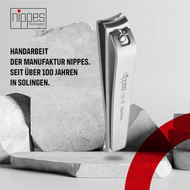 nippes Solingen Nagelknipser aus Edelstahl rostfrei | 8 cm | Kürzen von festen und harten Fingernägel und Fußnägel | Professionelle Nagelpflege und Nagelhygiene – Bild 4