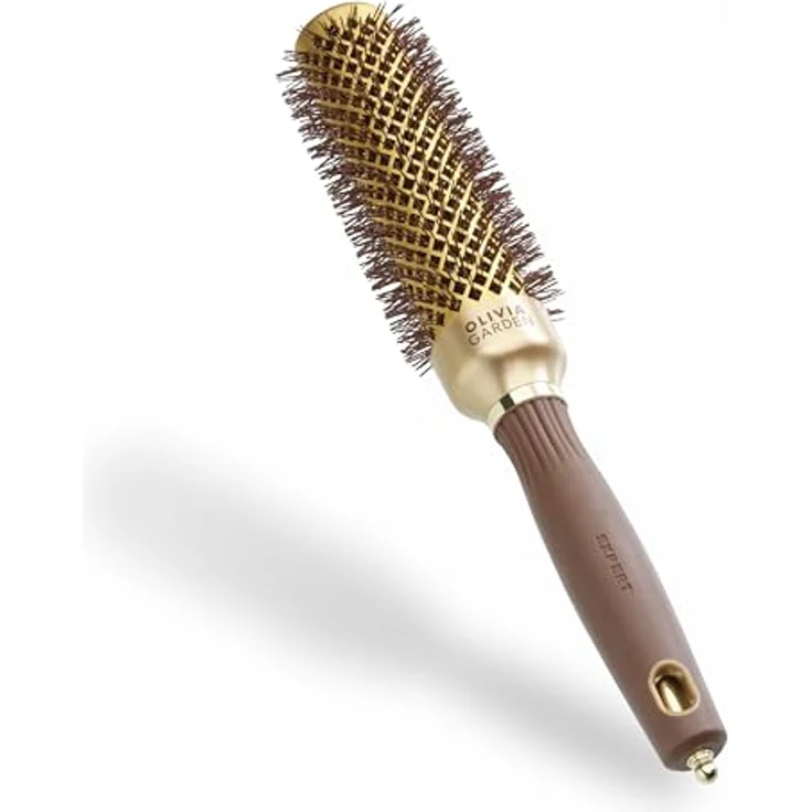 OLIVIA GARDEN Expert Blowout Speed - Gold & Brown 35 mm - Professionelle Rundbürste für voluminöse Blowouts – Bild 1