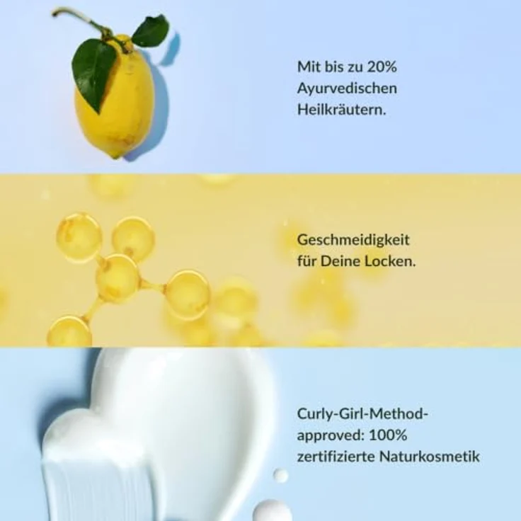 khadi ChakraCurl Conditioner, 200 ml - Ayurvedischer Lockenconditioner für Feuchtigkeit, Geschmeidigkeit & Frizz Kontrolle, bis zu 20% Kräuterelixier – Bild 2