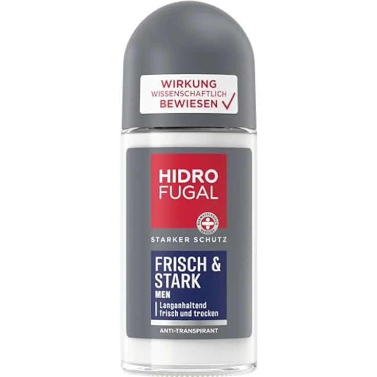 HIDROFUGAL MEN FRISCH & STARK, Deo-Roller mit langanhaltendem Schutz, 50,0 ml – Bild 1