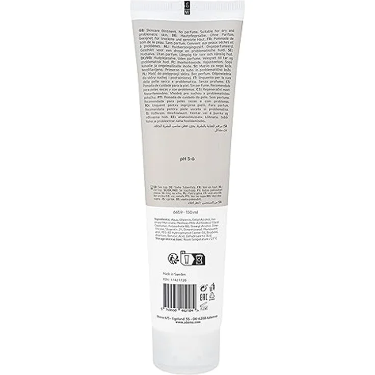 ABENA Hautpflege-Salbe, spendet Feuchtigkeit für 24 Std, pflegt trockene & beruhigt gereizte Haut, 150 ml – Bild 2