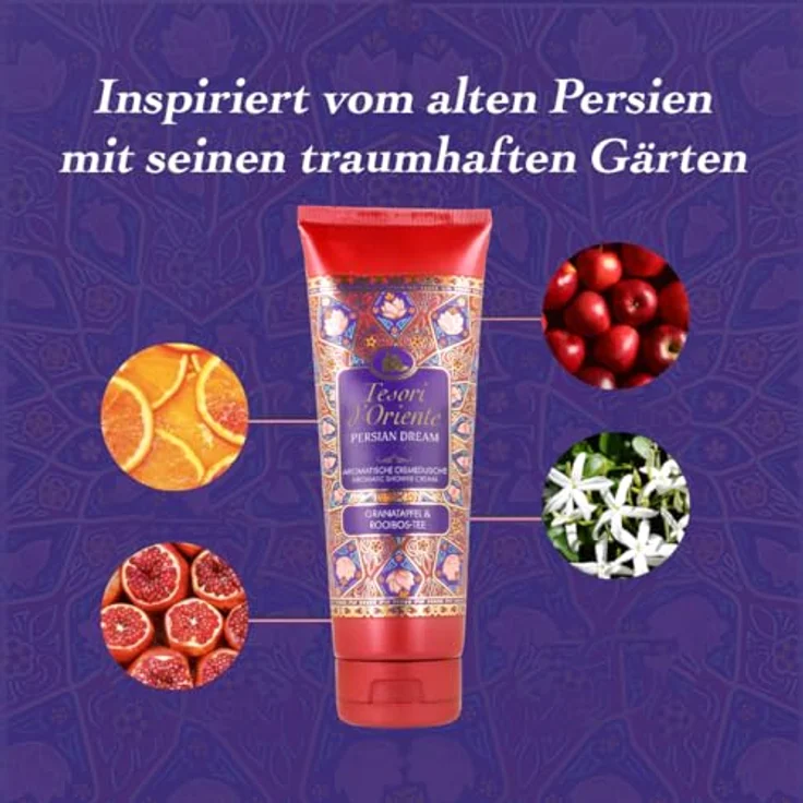 Tesori d´Oriente Cremedusche Persian Dream Ritual, 250ml Duschgel mit pflegender Formel – Bild 6