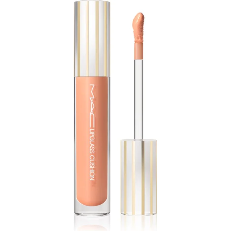 MAC Cosmetics Lipglass Cushion High-Pigment Oil, hochpigmentiertes Lippenöl, Farbton Boy Bait, 5 ml, feuchtigkeitsspendend und pflegend
