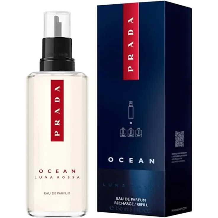 Prada Luna Rossa Ocean Eau de Toilette Füllung 150ml, holziger und solarer Duft