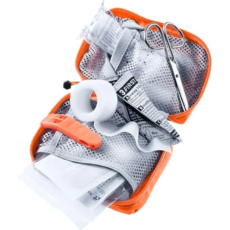 Deuter Erste Hilfe Set, First Aid Kit Active, kompaktes Reise-Set in Orange für Outdoor-Aktivitäten, 200g – Bild 2
