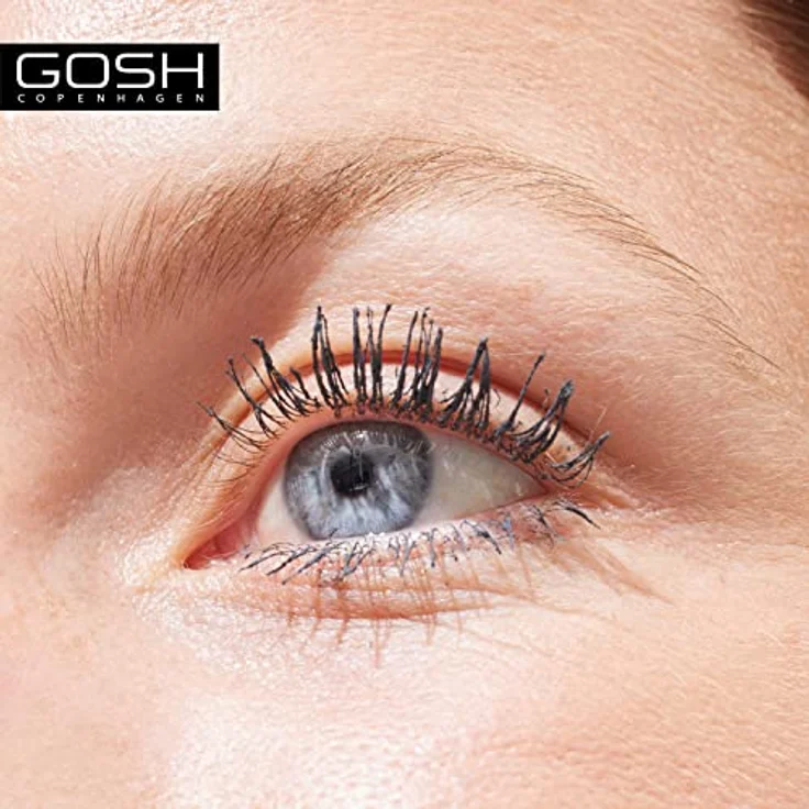 Gosh Boombastic Volumen-Mascara für geschwungene Wimpern, Farbton 004 Classic Gray, 13 ml, intensives Volumen und Verlängerung – Bild 3
