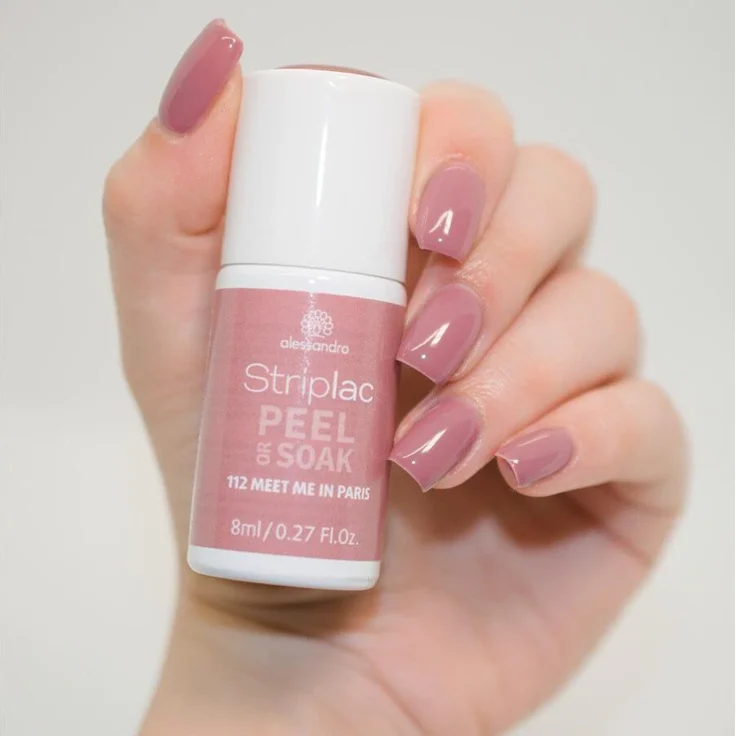 Alessandro Striplac Peel or Soak 112 Meet me in Paris 8 ml, Farbton: Rosa – Bild 2
