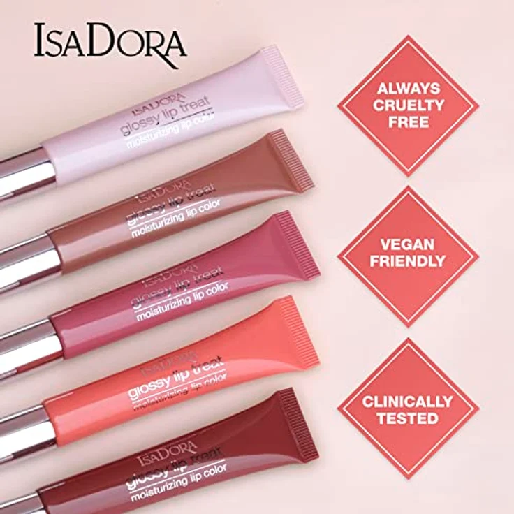 Isadora Spring, Collection glossy Lip Treat Lipgloss 13 ml, Nr.50 - Clear Sorbet – Bild 4