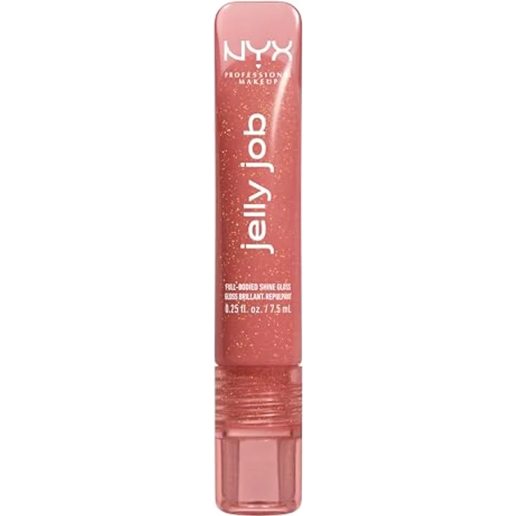 NYX Professional Makeup Jelly Job Peptide Infused Jelly Gloss Lipgloss 8 ml, Farbe 05 - HONEY ITS JELLY, hoher Glanz und pflegende Formel – Bild 9