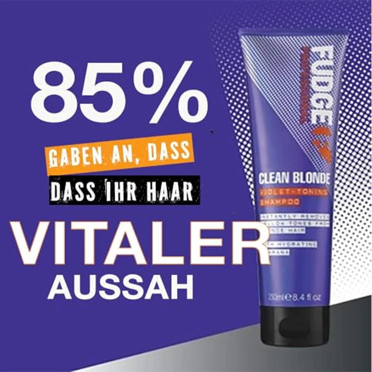 Fudge Professional Clean Blonde Violet-Toning Anti-Gelbstich Shampoo, 1000 ml – Bild 6