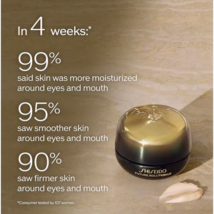 Shiseido Future Solution LX Regenerierende Augen- und Lippenkonturcreme, 17 ml - Luxuriöse Formel mit intensiver Hydratation für empfindliche Hautbereiche – Bild 3